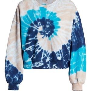 Agolde Tie Dye Balloons Sleeve Sweatshirt size xs